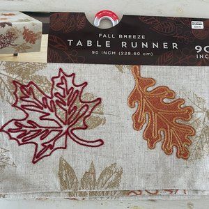 FALL BREEZE 90" TABLE RUNNER